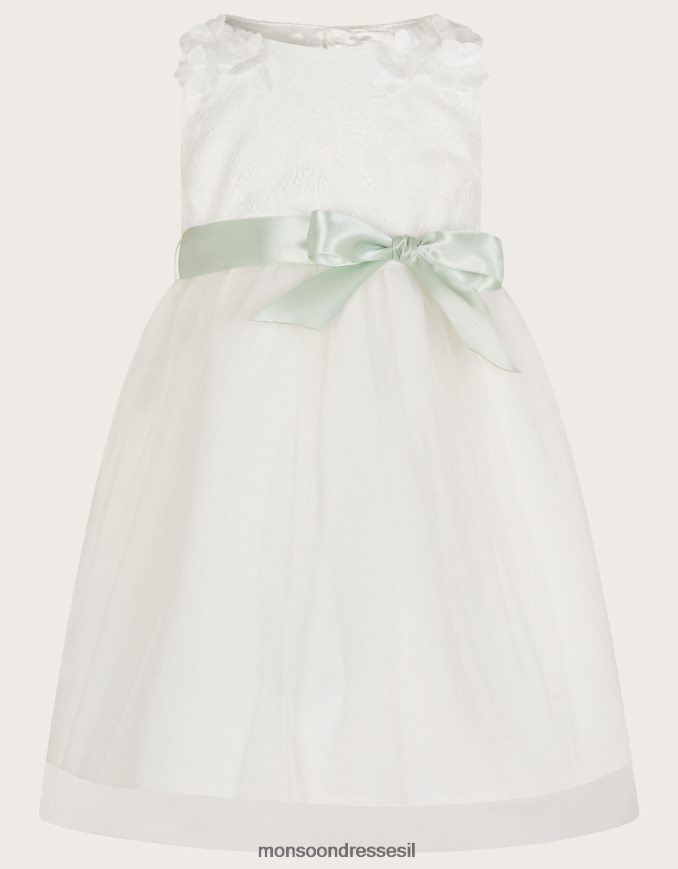 הַלבָּשָׁה Monsoon שמלת שושבינות צלילה לתינוק פרייה שֶׁנהָב ילדה HTJ0TZ2158