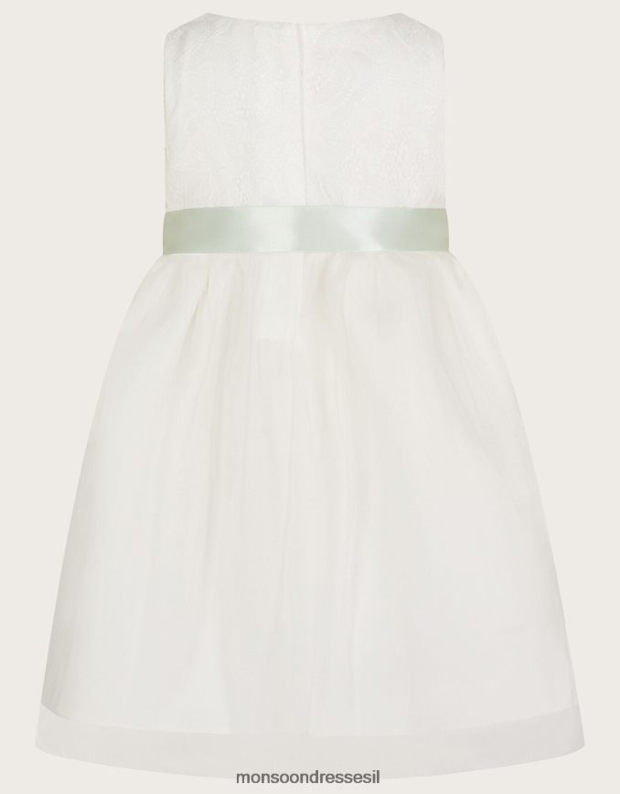 הַלבָּשָׁה Monsoon שמלת שושבינות צלילה לתינוק פרייה שֶׁנהָב ילדה HTJ0TZ2158