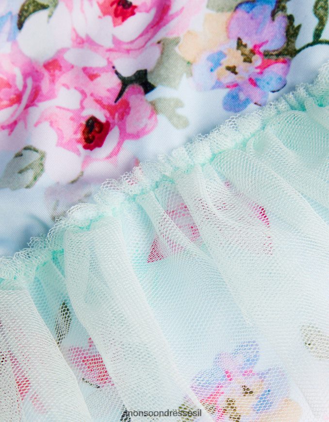 הַלבָּשָׁה Monsoon בגד ים של חצאית פוזי פרחונית לתינוק ירוק (מנטה) יְלָדִים HTJ0TZ2162