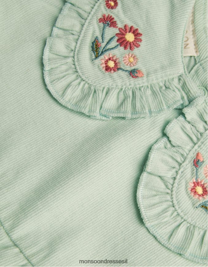 הַלבָּשָׁה Monsoon רומפר חבל ילוד ירוק יְלָדִים HTJ0TZ2168