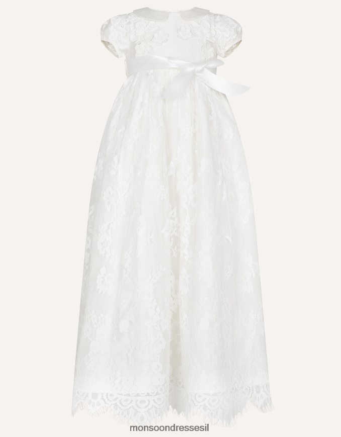 הַלבָּשָׁה Monsoon שמלת הטבלה משי פרובנסה לתינוק שֶׁנהָב ילדה HTJ0TZ2172