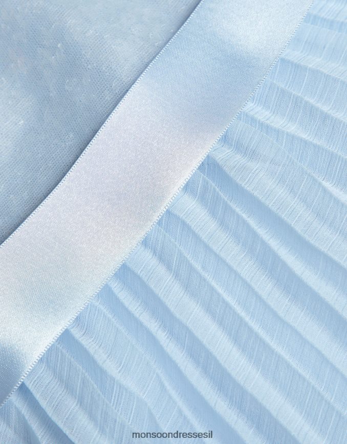 הַלבָּשָׁה Monsoon שמלת פאייטים לתינוק קייטה כחול (כחול בהיר) ילדה HTJ0TZ2173