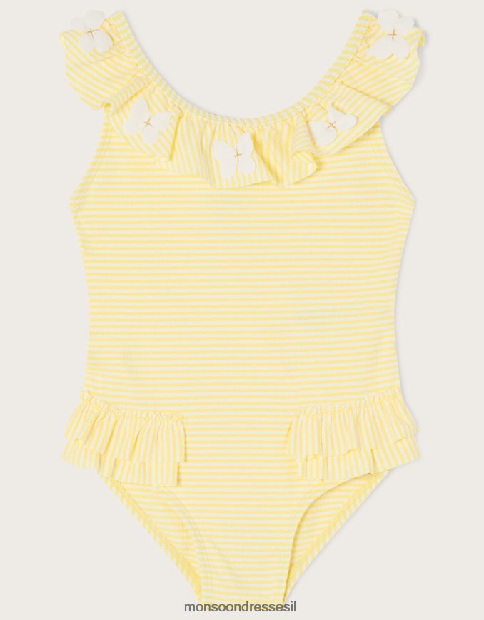 הַלבָּשָׁה Monsoon בגד ים סלסול לתינוק צהוב ילדה HTJ0TZ2178