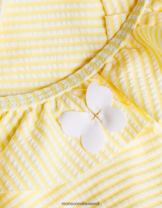 הַלבָּשָׁה Monsoon בגד ים סלסול לתינוק צהוב ילדה HTJ0TZ2178