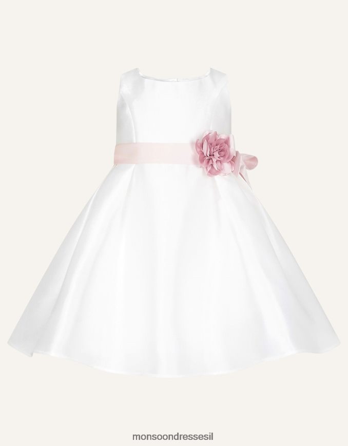 הַלבָּשָׁה Monsoon שמלת אריג לתינוק אודרי דוכסית שֶׁנהָב ילדה HTJ0TZ2181