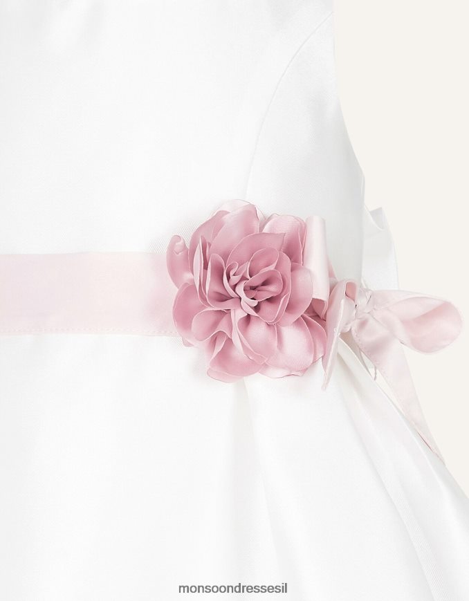 הַלבָּשָׁה Monsoon שמלת אריג לתינוק אודרי דוכסית שֶׁנהָב ילדה HTJ0TZ2181