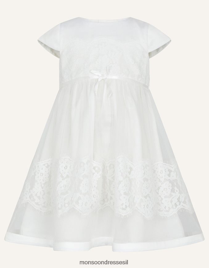 הַלבָּשָׁה Monsoon שמלת הטבלה לתינוקת שֶׁנהָב ילדה HTJ0TZ2182