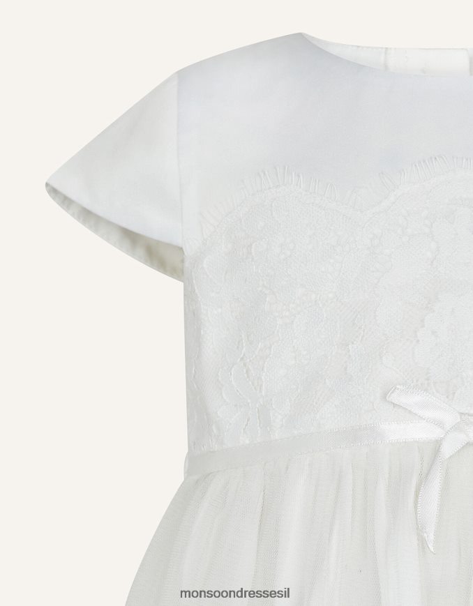 הַלבָּשָׁה Monsoon שמלת הטבלה לתינוקת שֶׁנהָב ילדה HTJ0TZ2182