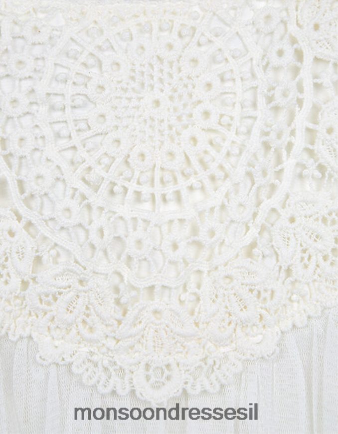 הַלבָּשָׁה Monsoon שמלת אירוע מחוך סרוגה של תינוק אסטלה שֶׁנהָב ילדה HTJ0TZ2183