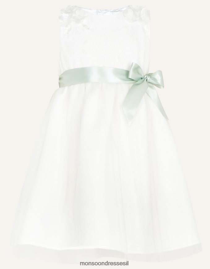 הַלבָּשָׁה Monsoon שמלת שושבינות צלילה לתינוק פרייה שֶׁנהָב ילדה HTJ0TZ2184