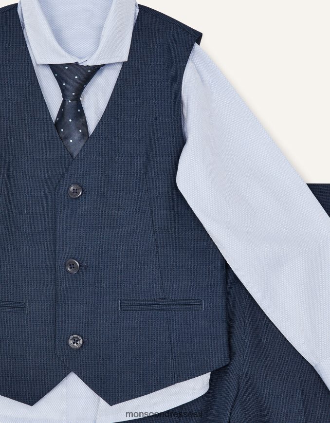 הַלבָּשָׁה Monsoon אדם חליפת חמישה חלקים כחול (צי) יֶלֶד HTJ0TZ2188