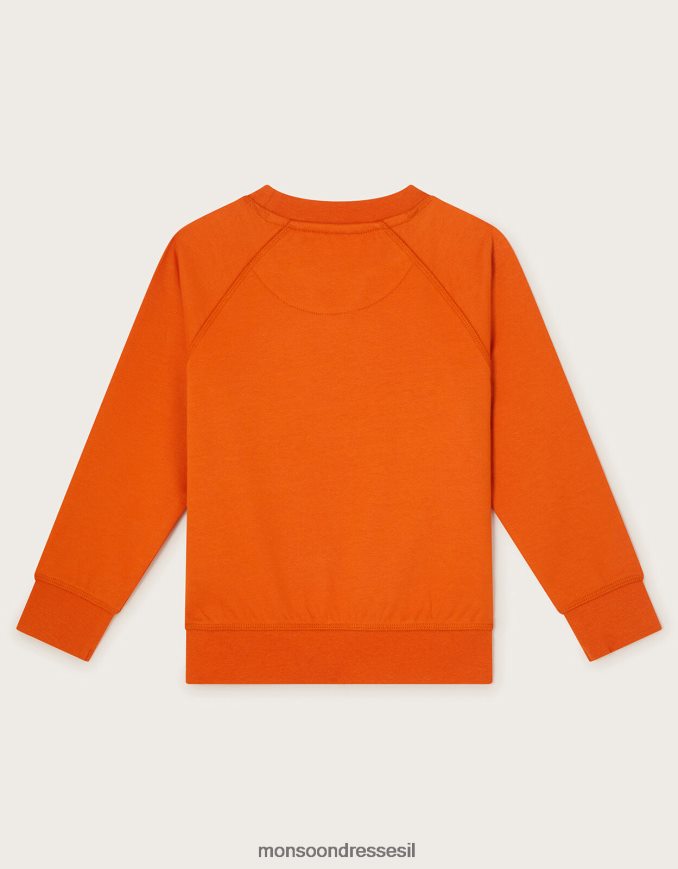 הַלבָּשָׁה Monsoon מגשר מפלצתי עם צוואר צוואר תפוז יֶלֶד HTJ0TZ2189