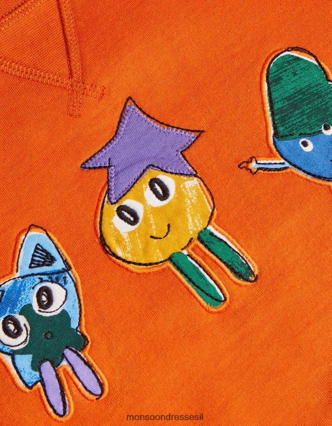 הַלבָּשָׁה Monsoon מגשר מפלצתי עם צוואר צוואר תפוז יֶלֶד HTJ0TZ2189