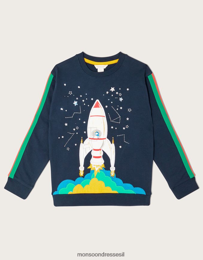 הַלבָּשָׁה Monsoon סוודר טילי חלל כחול (צי) יֶלֶד HTJ0TZ2190