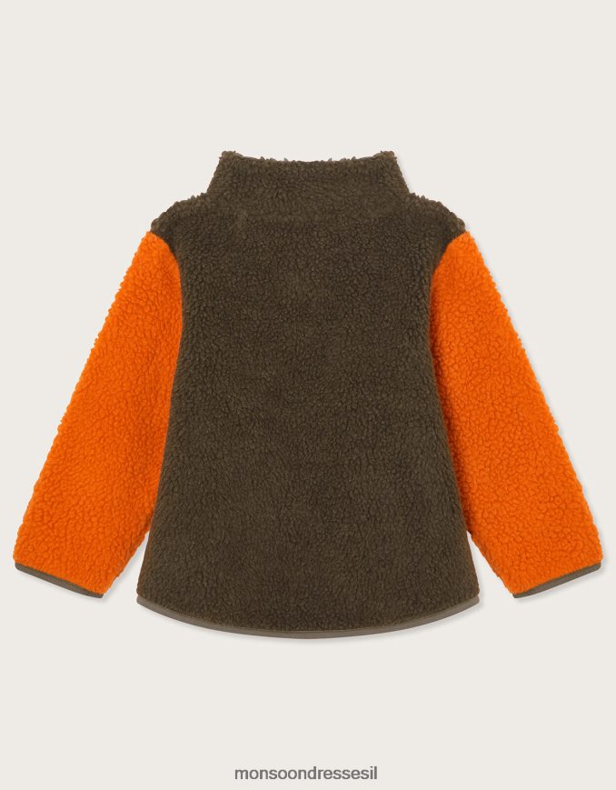 הַלבָּשָׁה Monsoon פליס קולורבלוק בורג רַב יֶלֶד HTJ0TZ2194