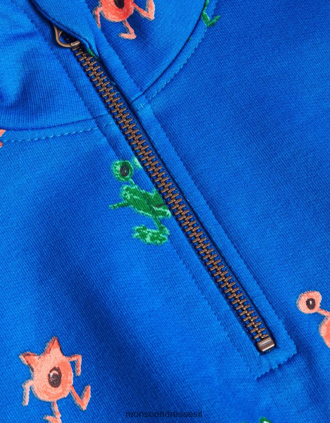 הַלבָּשָׁה Monsoon סוודר סוודר מפלצת חצי רוכסן כְּחוֹל יֶלֶד HTJ0TZ2196