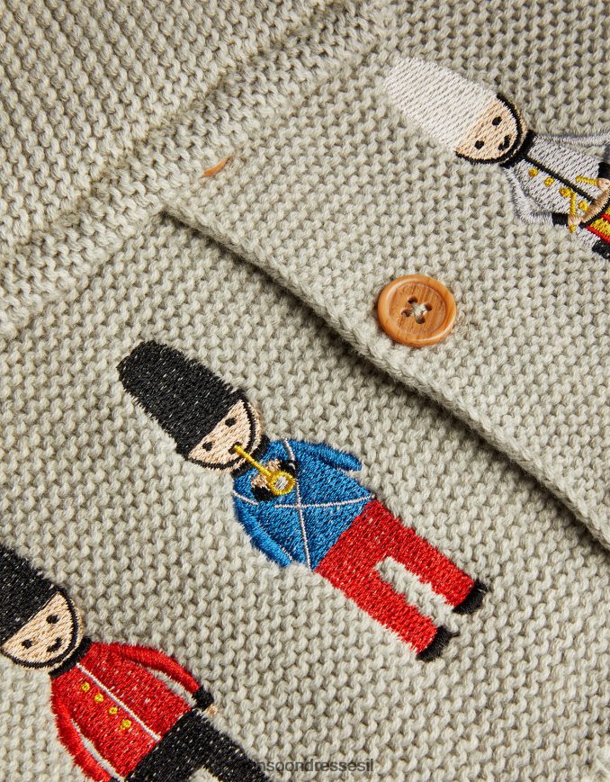 הַלבָּשָׁה Monsoon קרדיגן קרושה בלונדון אפור יְלָדִים HTJ0TZ2198