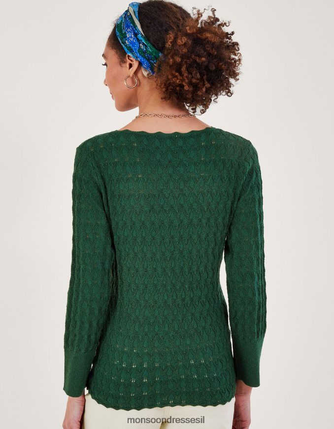 הַלבָּשָׁה Monsoon מגשר תפר פוינטל עם פוליאסטר ממוחזר ירוק (ירוק כהה) נשים HTJ0TZ219