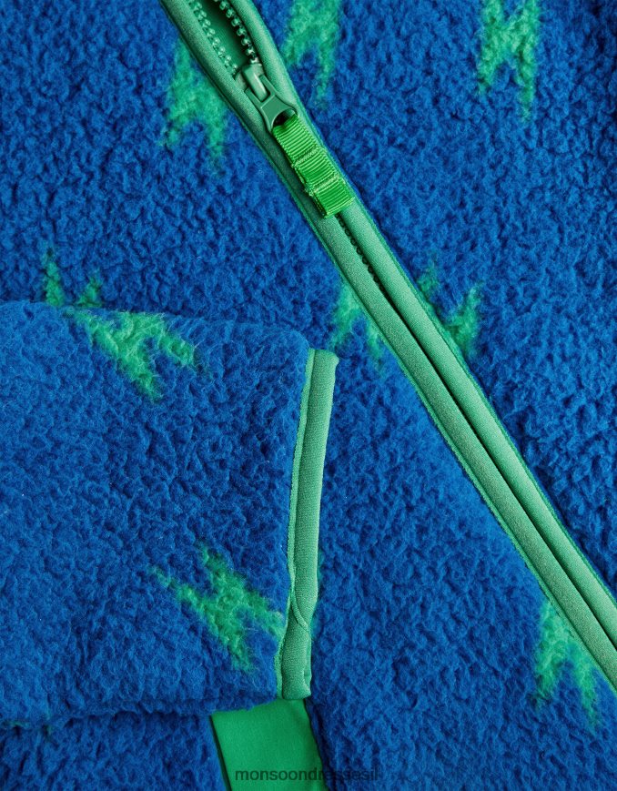 הַלבָּשָׁה Monsoon גיזת ברק כְּחוֹל יֶלֶד HTJ0TZ2205