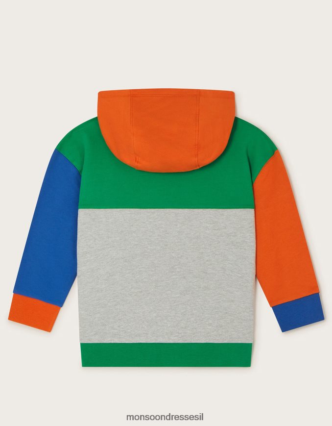 הַלבָּשָׁה Monsoon קפוצ'ון קולור בלוק רַב יֶלֶד HTJ0TZ2207