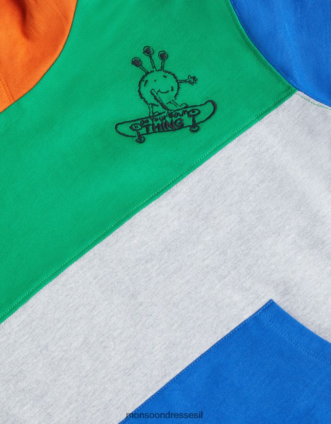 הַלבָּשָׁה Monsoon קפוצ'ון קולור בלוק רַב יֶלֶד HTJ0TZ2207