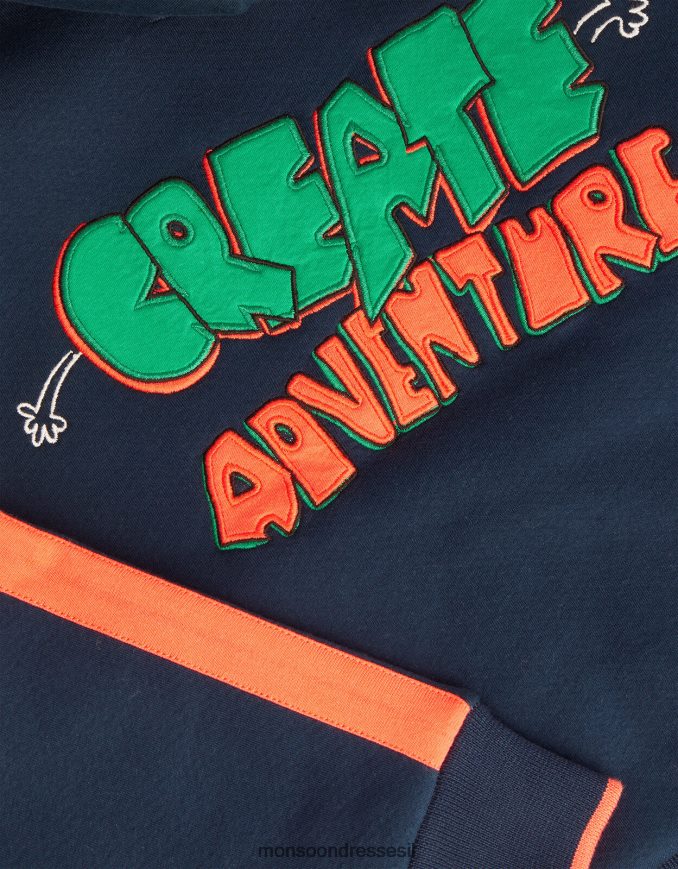 הַלבָּשָׁה Monsoon קפוצ'ון עם רוכסן בורג כחול (צי) יֶלֶד HTJ0TZ2208