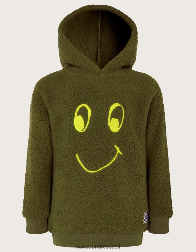 הַלבָּשָׁה Monsoon בורג קפוצ'ון זוהר בחושך ירוק (חאקי) יֶלֶד HTJ0TZ2215