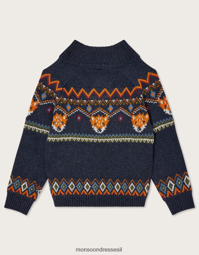 הַלבָּשָׁה Monsoon מגשר סרוג פוקס אינטארסיה כחול (צי) יֶלֶד HTJ0TZ2219