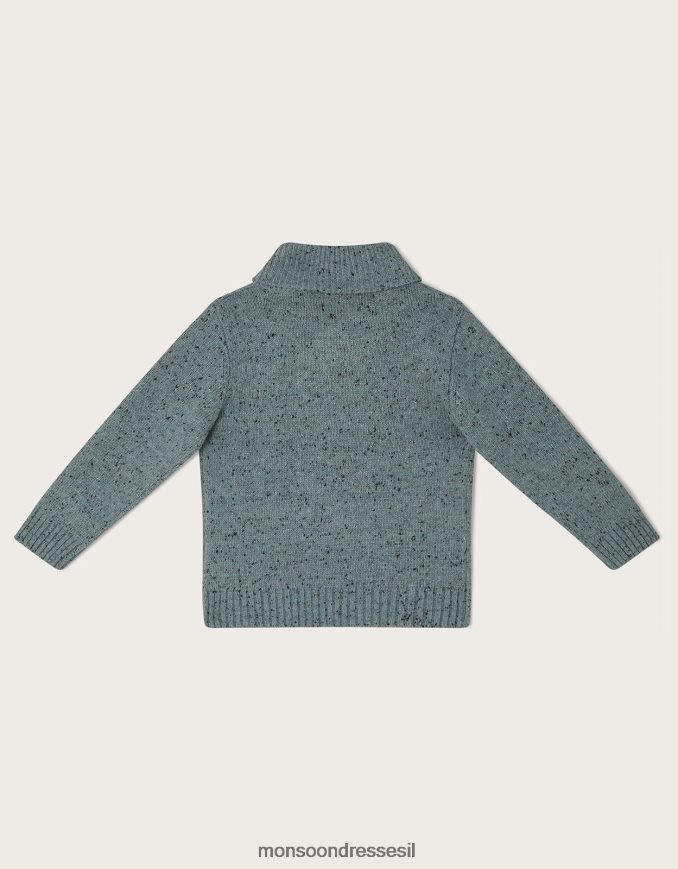 הַלבָּשָׁה Monsoon מגשר צווארון צעיף ירוק יֶלֶד HTJ0TZ2240