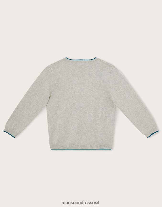 הַלבָּשָׁה Monsoon מגשר דינוזאור משולש אפור יֶלֶד HTJ0TZ2244