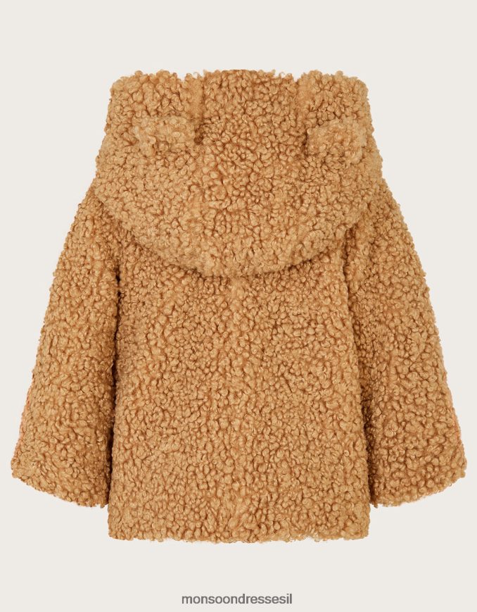 הַלבָּשָׁה Monsoon מעיל דובון לתינוק חום יְלָדִים HTJ0TZ2247