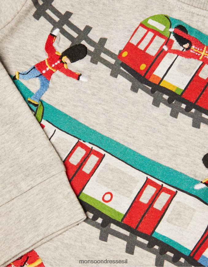 הַלבָּשָׁה Monsoon סוודר צינור לונדון אפור יֶלֶד HTJ0TZ2248