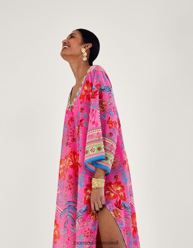 הַלבָּשָׁה Monsoon קיארה מודפס קפטן ארוך אופנה נשים HTJ0TZ224