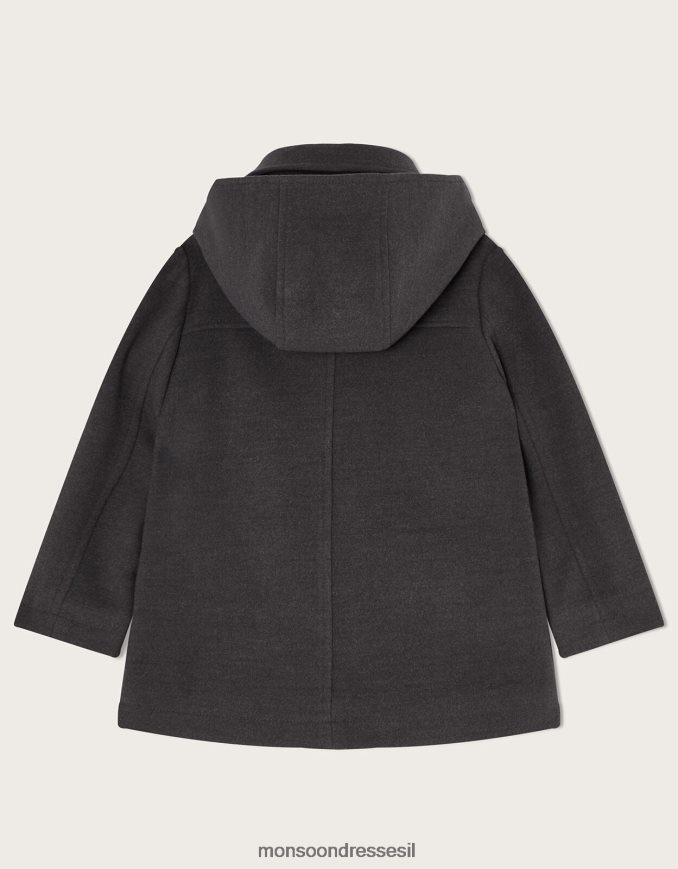 הַלבָּשָׁה Monsoon מעיל דובון אפור יֶלֶד HTJ0TZ2252