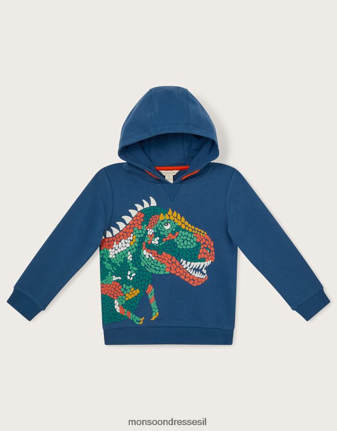הַלבָּשָׁה Monsoon קפוצ'ון דינוזאור כחול (צי) יֶלֶד HTJ0TZ2253