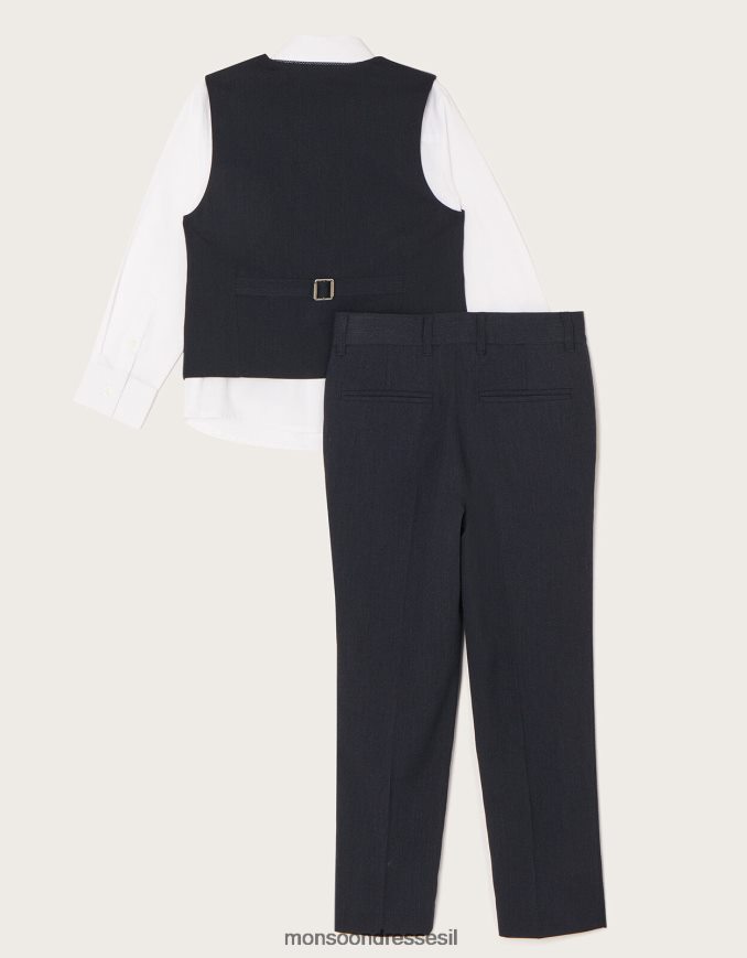 הַלבָּשָׁה Monsoon חליפת ארבע חלקים של קאלום כחול (צי) יֶלֶד HTJ0TZ2257