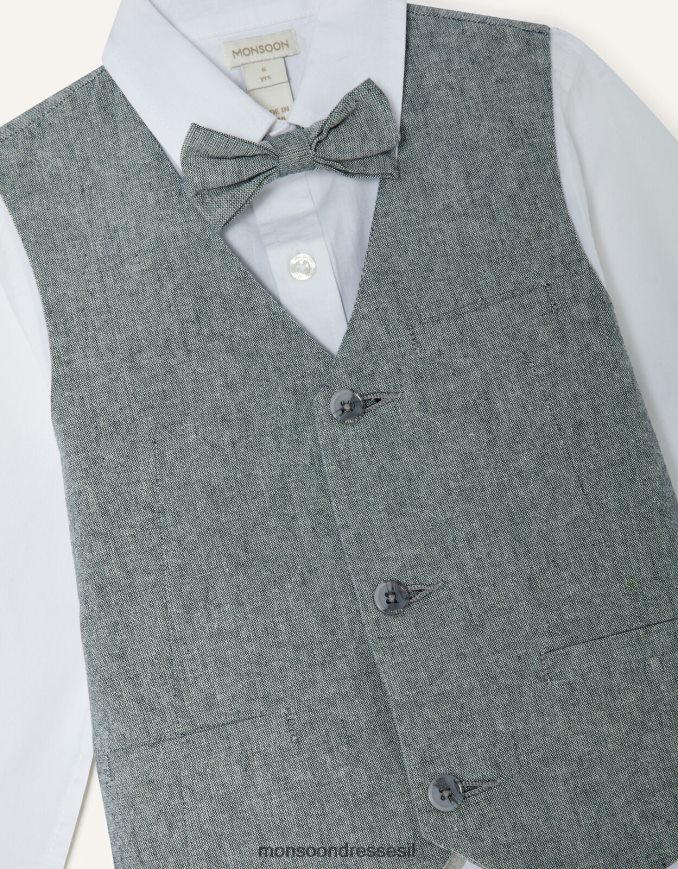 הַלבָּשָׁה Monsoon חליפת ארבעה חלקים אפור יֶלֶד HTJ0TZ2259