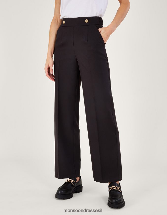 הַלבָּשָׁה Monsoon מכנסיים ברידג'ט צבאיים שָׁחוֹר נשים HTJ0TZ225