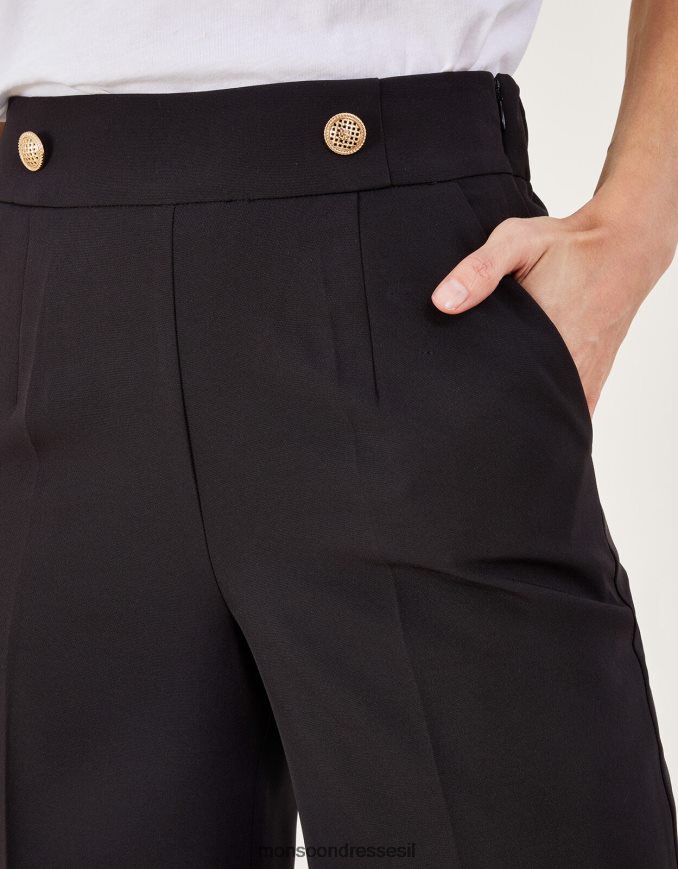 הַלבָּשָׁה Monsoon מכנסיים ברידג'ט צבאיים שָׁחוֹר נשים HTJ0TZ225