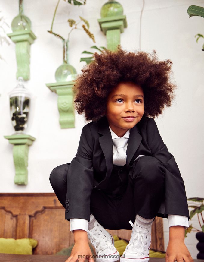 הַלבָּשָׁה Monsoon חליפת ארבעה חלקים של אנדרו שָׁחוֹר יֶלֶד HTJ0TZ2262