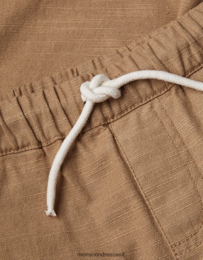 הַלבָּשָׁה Monsoon מכנסיים רול אפ אבן טבעית) יֶלֶד HTJ0TZ2266