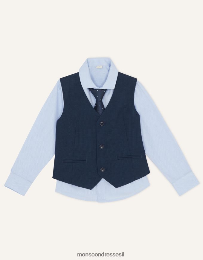 הַלבָּשָׁה Monsoon סט חזייה בן שלושה חלקים של אדם כחול (צי) יֶלֶד HTJ0TZ2267