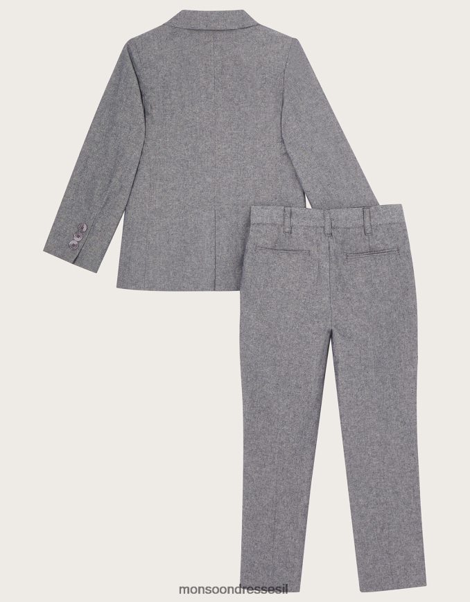 הַלבָּשָׁה Monsoon עניבת פרפר חליפת חמישה חלקים אפור יֶלֶד HTJ0TZ2268