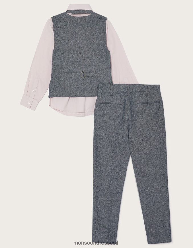 הַלבָּשָׁה Monsoon חליפת ארבעה חלקים אפור יֶלֶד HTJ0TZ2269