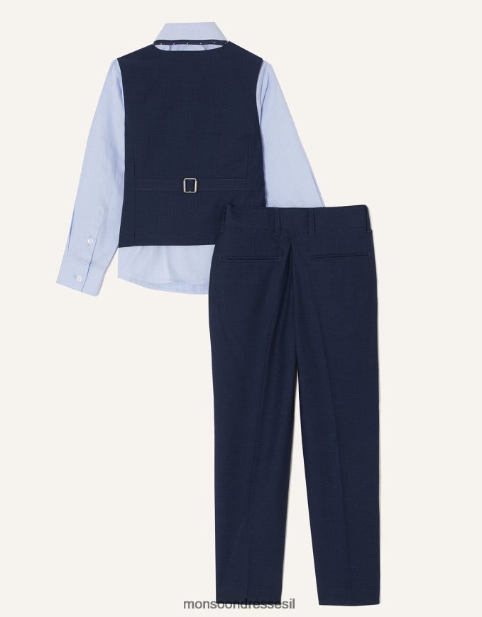 הַלבָּשָׁה Monsoon אדם חליפת ארבעה חלקים כחול (צי) יֶלֶד HTJ0TZ2270