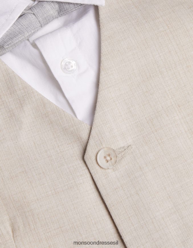 הַלבָּשָׁה Monsoon חליפת ארבעה חלקים עם פפיון אבן טבעית) יֶלֶד HTJ0TZ2272