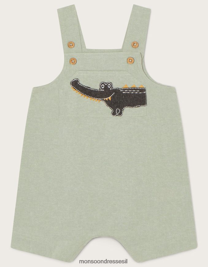 הַלבָּשָׁה Monsoon נעלי בית של תנין שזה עתה נולד ירוק יְלָדִים HTJ0TZ2275