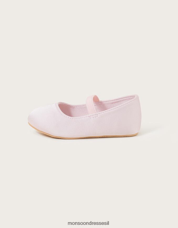 הַנעָלָה Monsoon נעלי הליכון סאטן בייבי סיידי ורוד וָרוֹד יְלָדִים HTJ0TZ2312