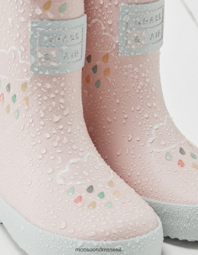 הַנעָלָה Monsoon גרביונים ורודים שחושפים צבעי דשא ואוויר וָרוֹד יְלָדִים HTJ0TZ2319
