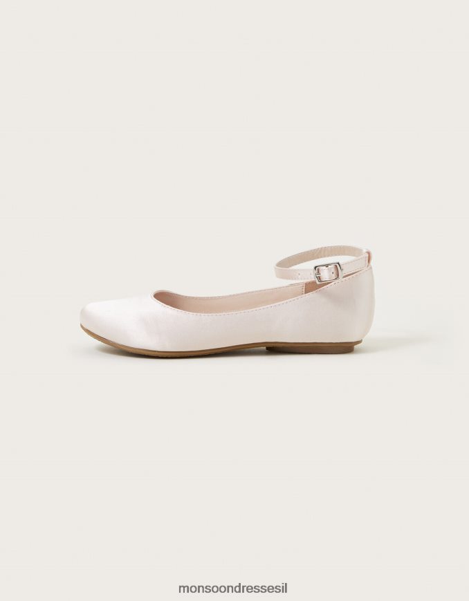 הַנעָלָה Monsoon דירות בלרינה מסאטן וָרוֹד ילדה HTJ0TZ2326